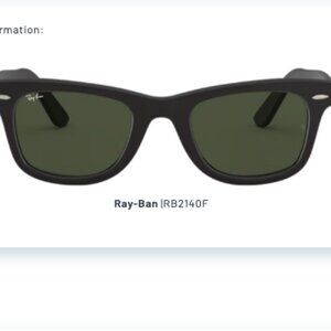 RAY BAN RB2140F NWT Sunglasses - Wayfarer Classic